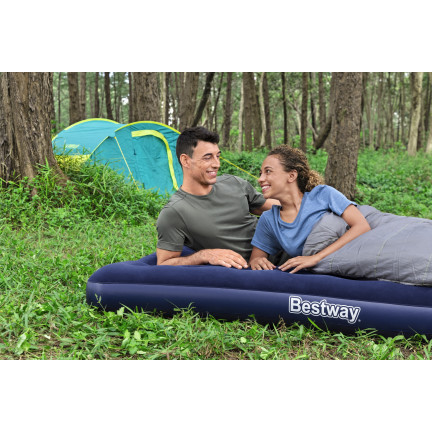 67002 Aufblasbare Zwei-Personen-Matratze aus Velours 191x137x22cm