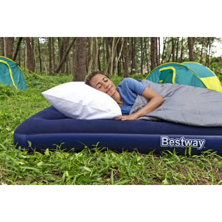 67002 Aufblasbare Zwei-Personen-Matratze aus Velours 191x137x22cm