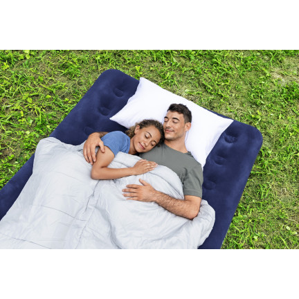67002 Aufblasbare Zwei-Personen-Matratze aus Velours 191x137x22cm