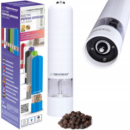 ES3B PFEFFER SALZ GEWÜRZMÜHLE ELEKTRISCHE MÜHLE LED EINSTELLBAR