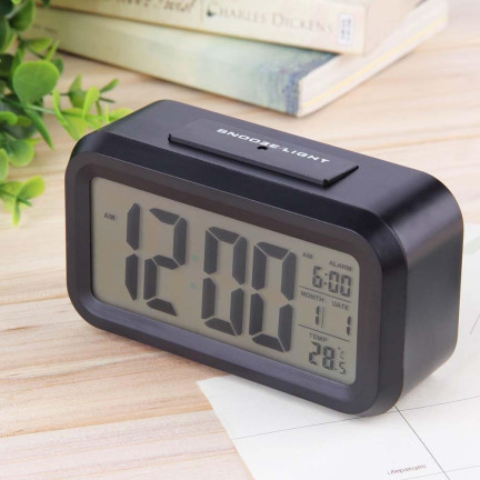 AP29 WECKER DIGITALUHR GROSSES LCD-THERMOMETER TISCHKALENDER SNOOZE