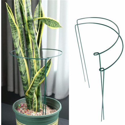TG77641 Ringstütze, Metallstütze, Blumenpflanzenstütze, 60cm 2Stk.