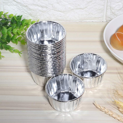TG80292-3 MUFFINFÖRMCHEN SILBERNE CUPCAKE-FORMEN 50 STK