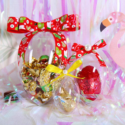 TG60437 Standing Acrylic Egg, 12 cm Plastic Egg, for Decorating, Easter Decorations