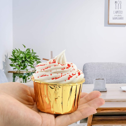 TG80292-1 MUFFINFÖRMCHEN CUPCAKE-FÖRMCHEN GOLD 50 STK