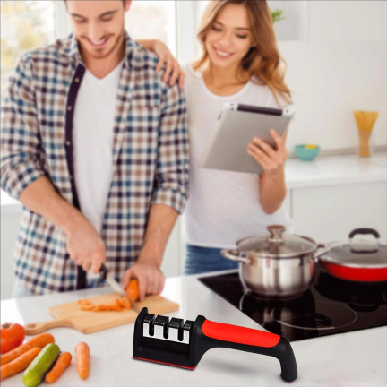 TG56178 3-in-1 Three-Phase Kitchen Knife Sharpener