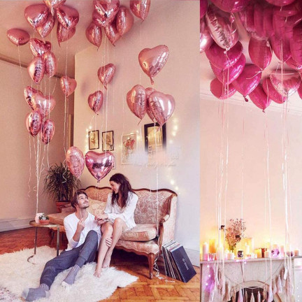 TG66235-3 HELIUM ROSA HERZ FOLIENBALLON