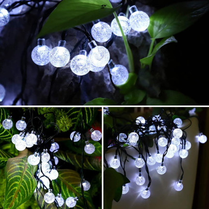 TG71398-2 SOLARLAMPE GIRLAND 20LED 5M GARTENLAMPE FÜR BALKON string KALTES LICHT