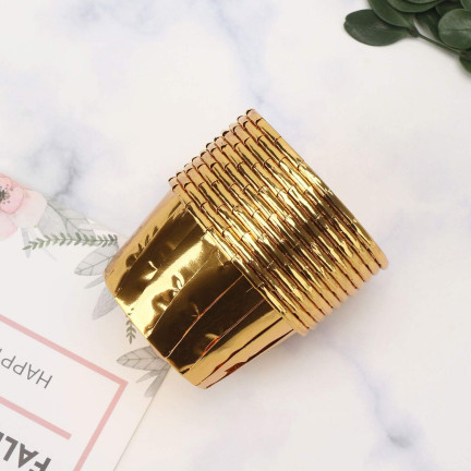 TG80292-1 MUFFINFÖRMCHEN CUPCAKE-FÖRMCHEN GOLD 50 STK