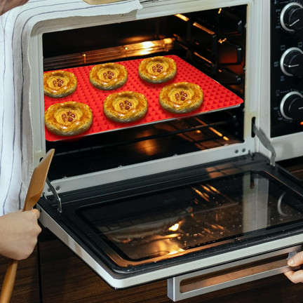 SS90 BACKMATTE AUS SILIKON ZUM BACKEN VON FLEISCH UND GEMÜSE Backofen Abtropffläche