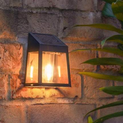 TG71390 SOLAR WANDLAMPE WANDLAMPE LED GLÜHBIRNE 2PCS DUSK SENSOR SOLAR