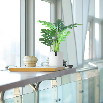 CV17651 KÜNSTLICHE MONSTERA IN EINEM TOPF WIE EINE LEBENDE PFLANZE