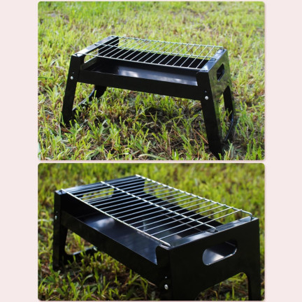 TG71420 KLAPPBARER CAMPING BBQ TRAGBARER HOLZKOHLEGRILL