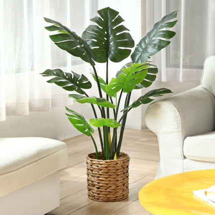 CV17651 KÜNSTLICHE MONSTERA IN EINEM TOPF WIE EINE LEBENDE PFLANZE