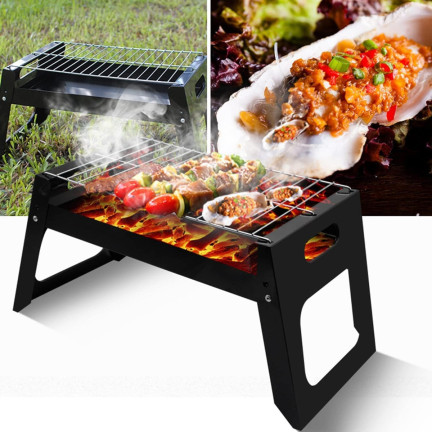 TG71420 KLAPPBARER CAMPING BBQ TRAGBARER HOLZKOHLEGRILL