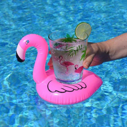 5677 FLAMINGO AUFBLASBARER BECHERHALTER FÜR GETRÄNKE