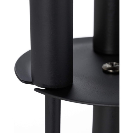 KOM5790 KAMINSET 3 ELEMENTE STÄNDER 61CM SCHÜRHAKEN KEHRSCHAUFEL STAHL SCHWARZ