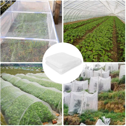 TG67717 Insect Protection Netting, Garden Bed Netting, Insect-Proof, 3x6m, 80-mesh