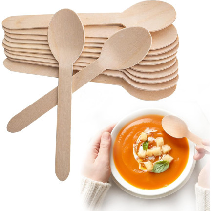 ARP7874 DŘEVĚNÉ LŽÍCE LŽÍCE 16 CM 8 KS GRILOVÁNÍ GRILOVÁNÍ STRANA STRANA