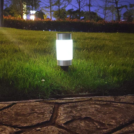 TG71391 GARTEN LAMPE 3PCS /KPL LED SOLAR INOX BODEN ANGETRIEBEN POL SOLAR