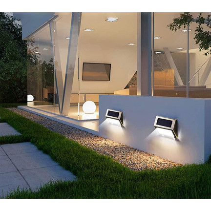TG64419 halogen, LED solar lamp, 2 wall sconces, twilight sensor, exterior lights