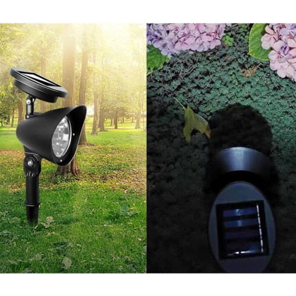 SOL0663 LAMPE SOLAR GARTENSCHEINWERFER SENSOR LED