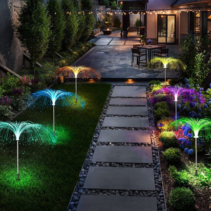 TG71397 SOLÁRNÍ LAMPA 2KS/ZAHRADA VEDLA MEDÚZA BUŠÍCÍ SVĚTLO