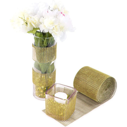 TG51185 DIAMANT BAND GOLD GÜRTEL ZIRKONE STRASSSTEINCHEN