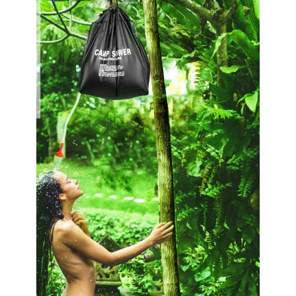 TG60441 SOLÁRNÍ SPRCHA 40L TURISTICKÉ KEMPOVÁNÍ LESNÍ POLE