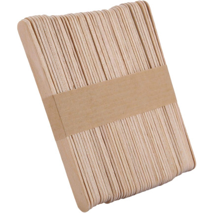 TG80299 KREATIVNÍ DŘEVĚNÉ LEPICÍ TYČINKY DIY ZMRZLINOVÉ TYČINKY 50KS/KPL