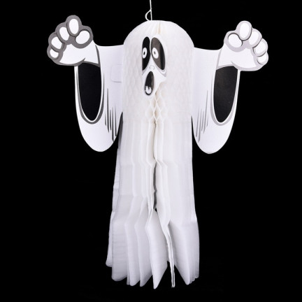 HL8 PŘÍVĚSEK DUCHA HALLOWEENSKÁ DEKORACE ZÁVĚSNÝ DUCH
