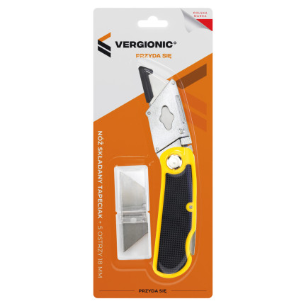 7398 čalounický zavírací nůž + 5 čepelí 18 mm MEGA sharp