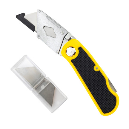 7398 čalounický zavírací nůž + 5 čepelí 18 mm MEGA sharp