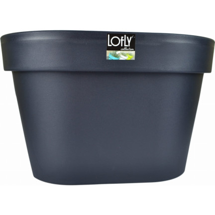 DLOFR400-S433 Balcony Planter for Railing, Anthracite, Lofly Railing