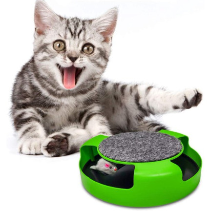 Katzenspielzeug maus rad kratzer maus 25cm