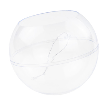TG68999 Acrylkugel mit Öffnung zusammenklappbar Kunststoffkugeln 8cm transparent