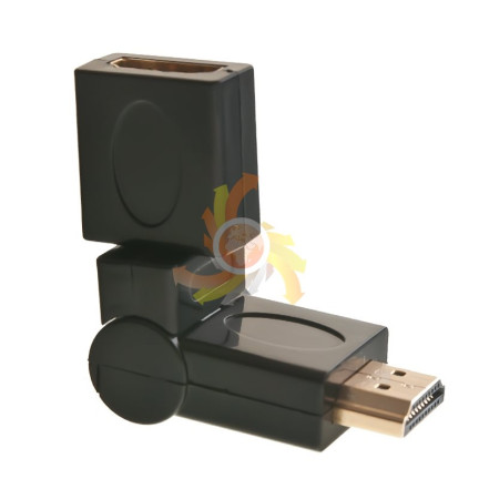 CC25 OTOČNÝ ADAPTÉR 360 HDMI ZLATÝ
