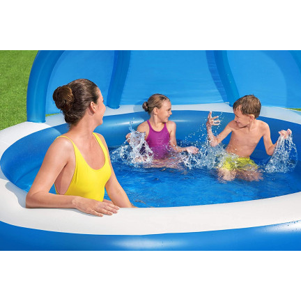54337 AUFBLASBARER POOL FÜR KINDER ERWACHSENE MIT ÜBERDACHUNG
