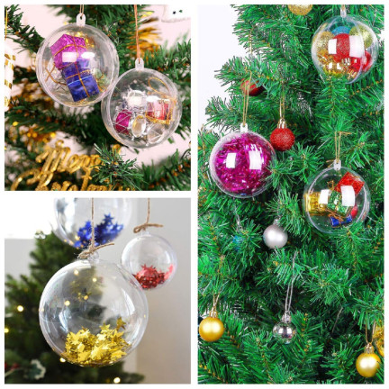 TG39029-BN BOMBLE ACRYLIC FULL FOLDING BALLS PLASTIC 5cm TRANSPARENTNÍ