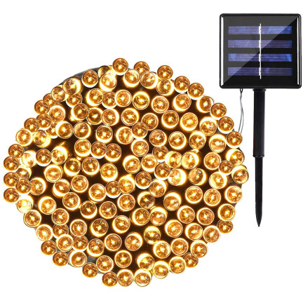 TG63193-2 SOLAR CHANDLER LAMP 500 LED 52m GIRLANDS COOL WHITE 8 FUNKCÍ