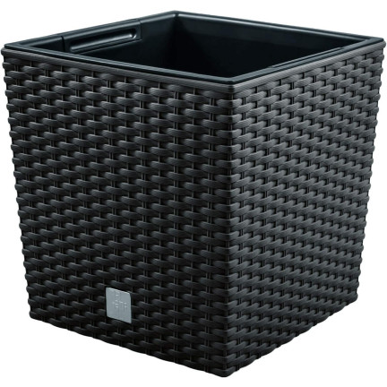 DRTS170L-S433 RATTAN BLUMENTOPF FÜR BALKON TERRASSE GARTEN RATO NIEDRIG