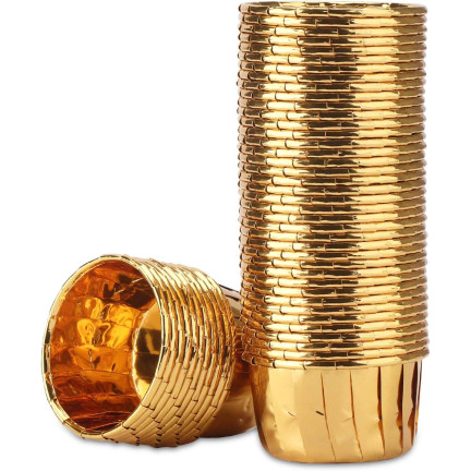 TG80292-1 MUFFINFÖRMCHEN CUPCAKE-FÖRMCHEN GOLD 50 STK
