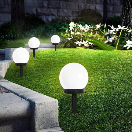 TG47830 SOLAR GARDEN BALL lampa solární zahradní LED koule bílá pro zahradu