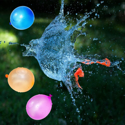 TG48074 WASSERBOMBEN-BALLONS PASTELLFARBENE WASSERBALLONS SET MIT 100 STÜCK.
