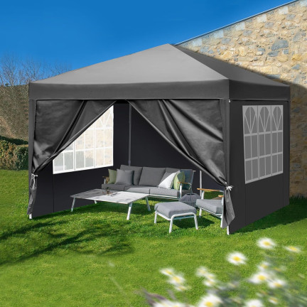 TG77595-3 Garden Pavilion, 4-Wall Tent, Garden Gazebo, Party and Commercial Use