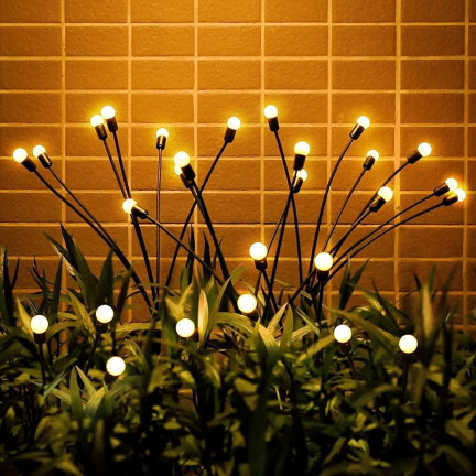 TG71287 SOLÁRNÍ LAMPY SOLÁRNÍ KULIČKY 10 LED 2ks ZAHRADNÍ NÁLEPKY