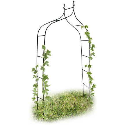 PERG-N6078 Gartenbogen Metallbogen für Rosen Blumen Zweige 240cm