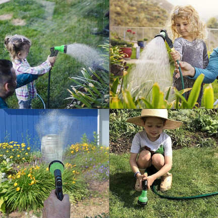 TG56039 STRETCH GARTENSCHLAUCH FLEXIBEL MIT PISTOLE 22,5 M BEWÄSSERUNG KUPPLUNGEN