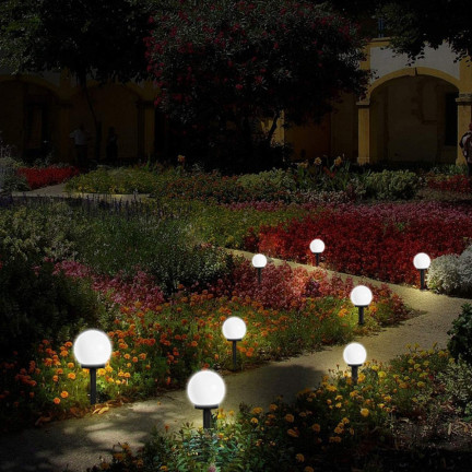 TG47830 SOLAR GARDEN BALL lampa solární zahradní LED koule bílá pro zahradu