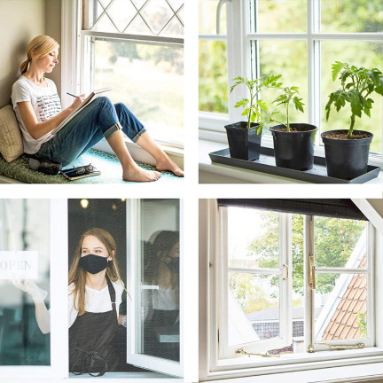 NN15 Moskitonetz Fenster Insektenschutz 150x150 + RPE weißes Mückenschutzmittel